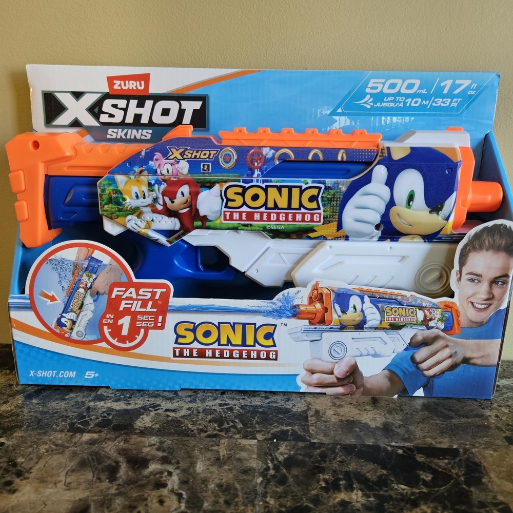ZURU‎ X-Shot Sonic Water Blaster Fast Fill 500ml Kids Toy NEW